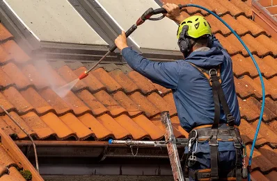 Démoussage et hydrofuge de toiture à Leucamp